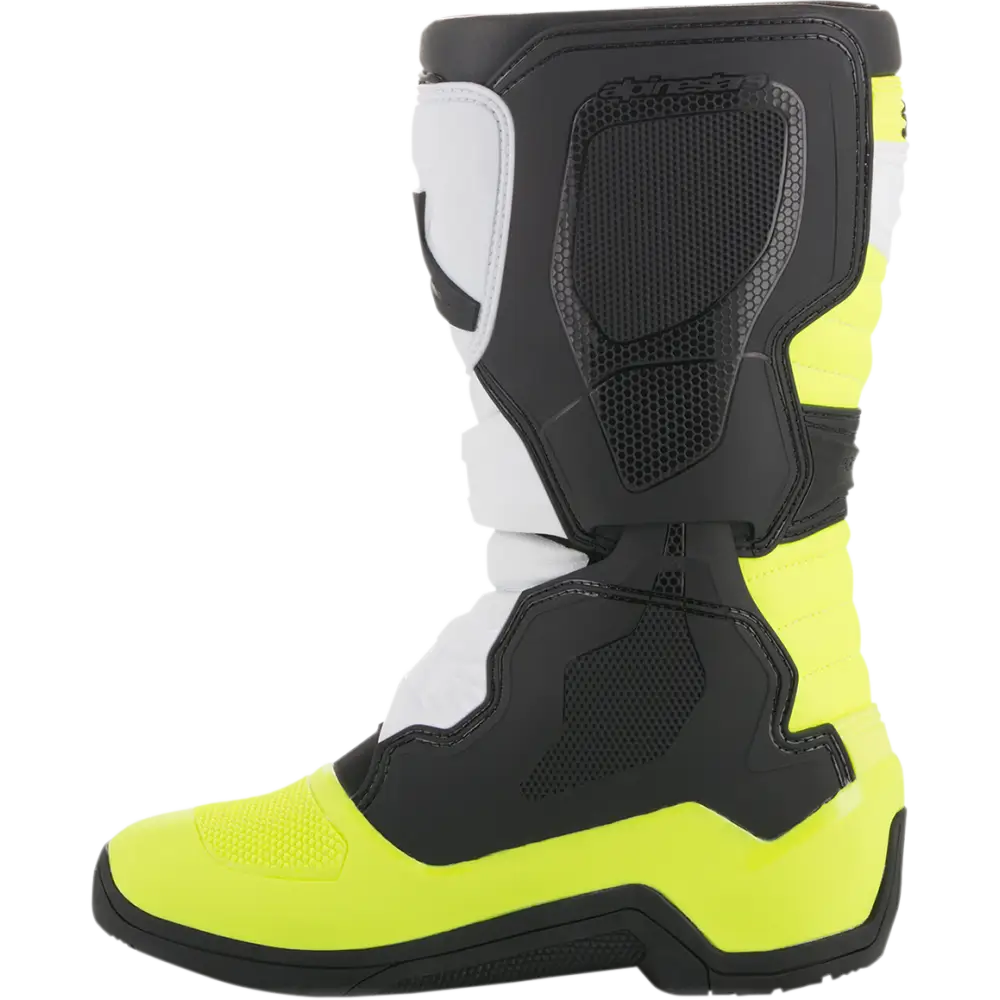 ALPINESTARS Tech 3S Boots - Black/White/Fluorescent Yellow - US 2 2014018-125-2