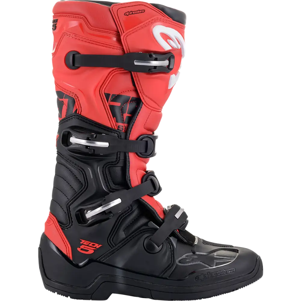 ALPINESTARS Tech 5 Boots - Black/Red- US 9 2015015-13-9