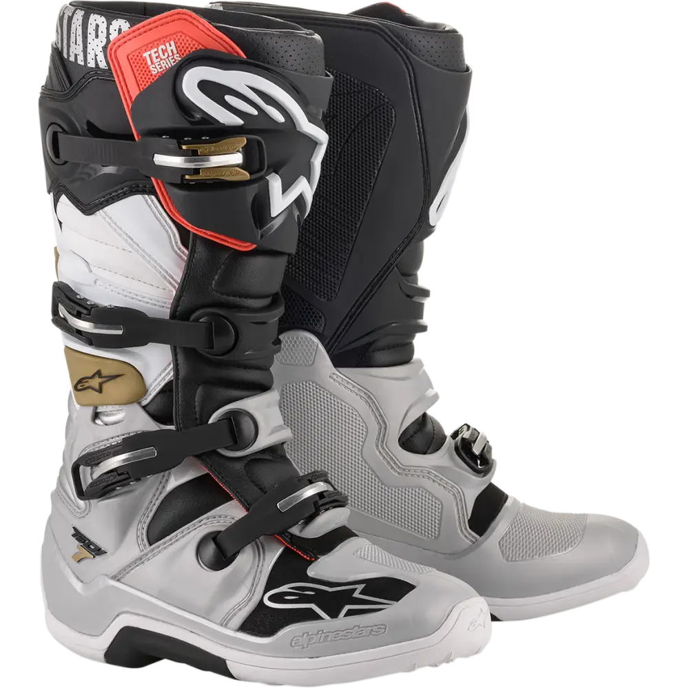 ALPINESTARS Tech 7 Boots - Black/Gray - US 10 - Part Number 2012014-1829-10 - Footwear Group