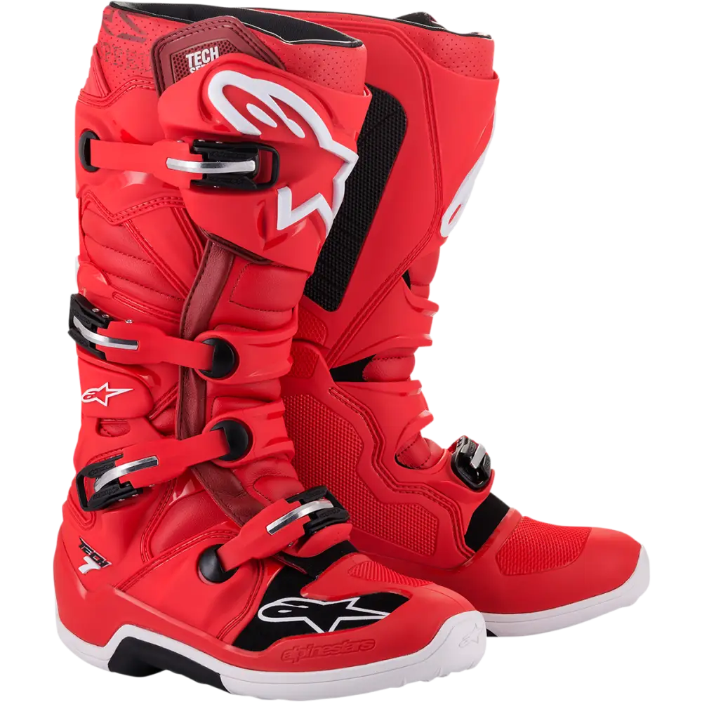 ALPINESTARS Tech 7 Boots - Red - Part Number 2012014-30-09 - Footwear Group