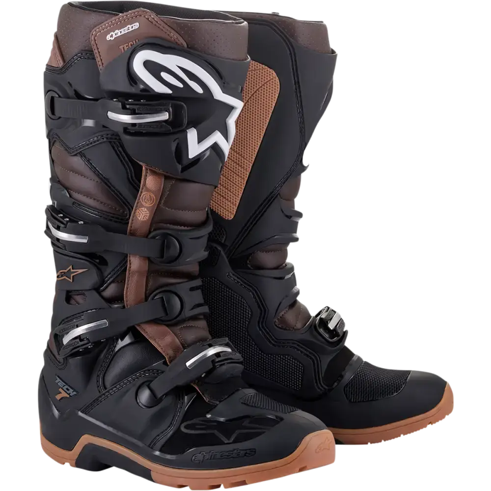 ALPINESTARS Tech 7 Enduro Boots - Black/Brown - US 10 2012114-1089-10