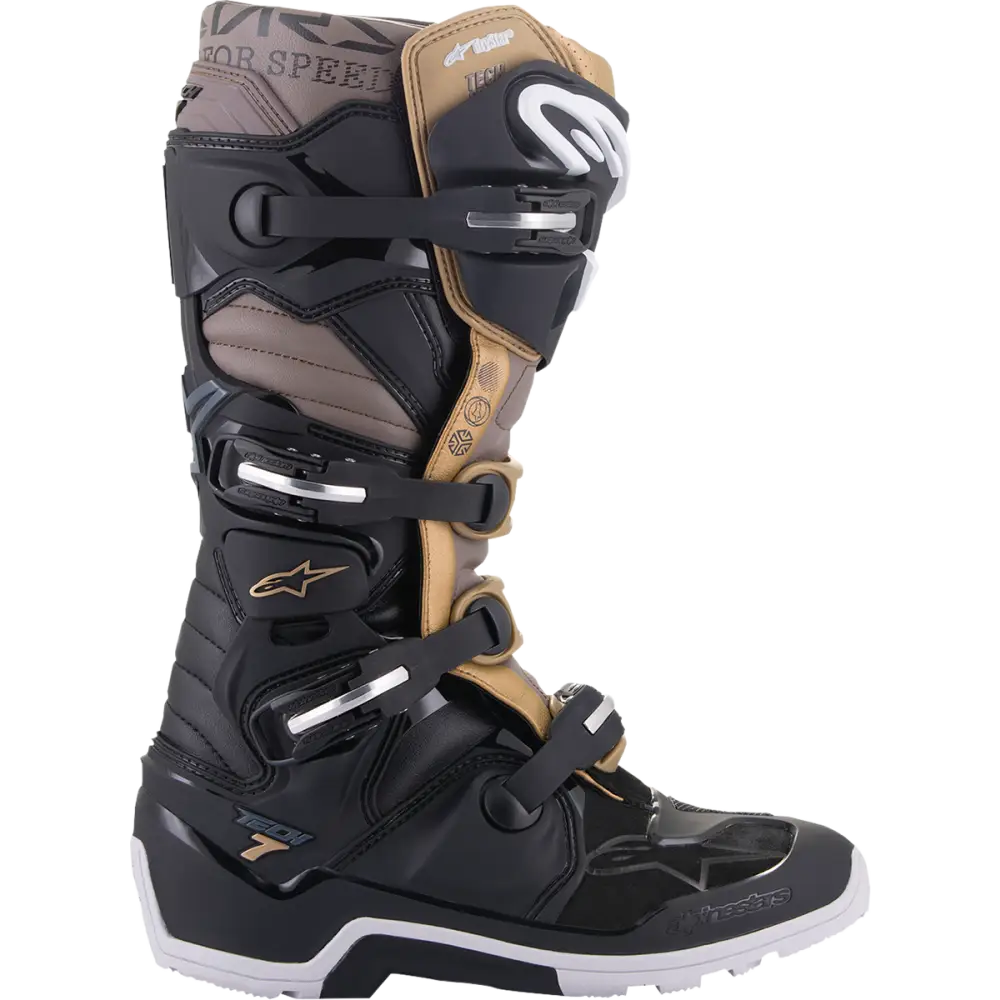 ALPINESTARS Tech 7 Enduro Drystar? Boots - Black/Gray/Gold - US 14 2012620-1959-14