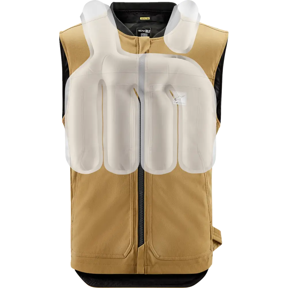 ALPINESTARS TECH-AIR Tech-Air? 3 v2 Canvas Vest - Tan - 4XL 6505125-86-4XL - Protective Gear Group