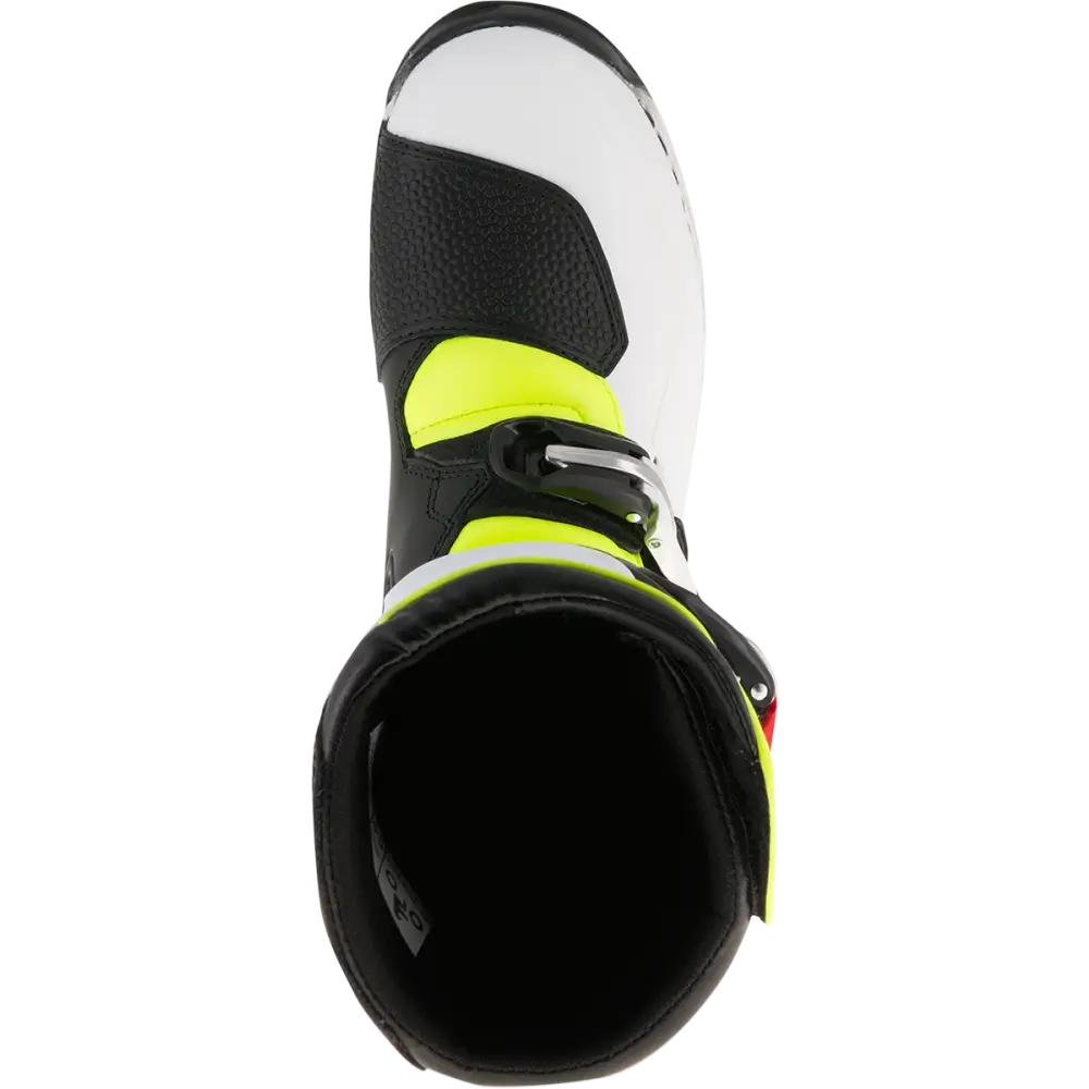 ALPINESTARS Tech-T Boots - White/Red/Yellow Fluorescent/Black - US 10 2004017-2351-10