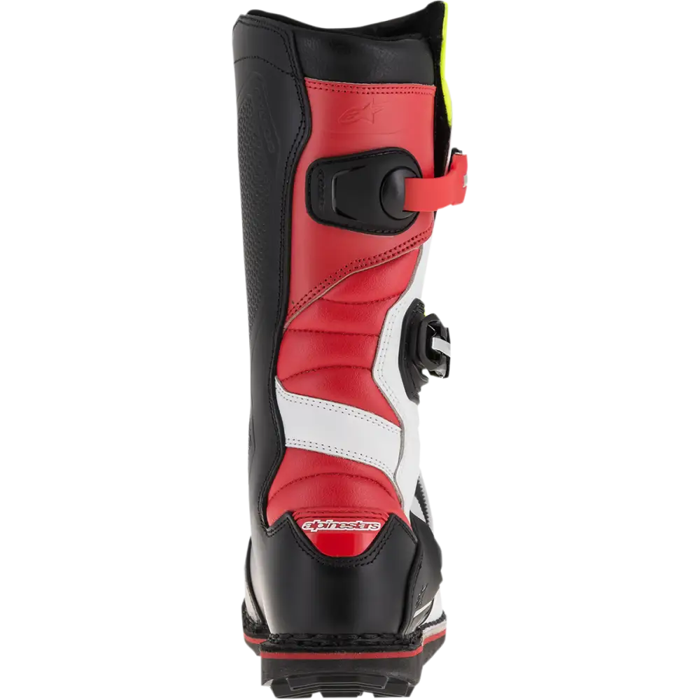 ALPINESTARS Tech-T Boots - White/Red/Yellow Fluorescent/Black - US 13 2004017-2351-13