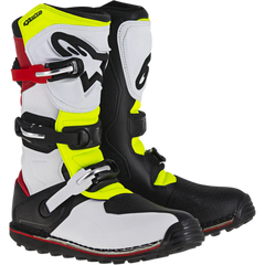 ALPINESTARS Tech-T Boots - White/Red/Yellow Fluorescent/Black - US 7 2004017-2351-7