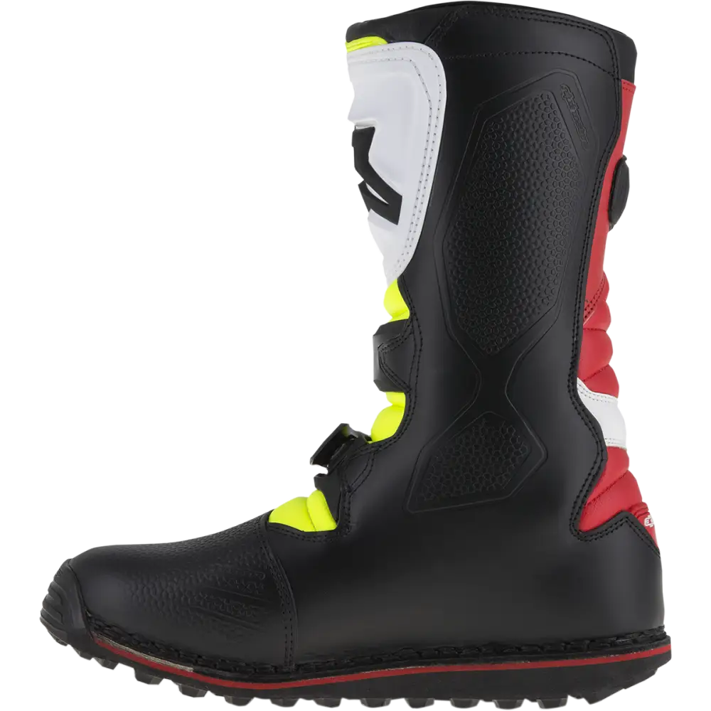 ALPINESTARS Tech-T Boots - White/Red/Yellow Fluorescent/Black - US 7 2004017-2351-7