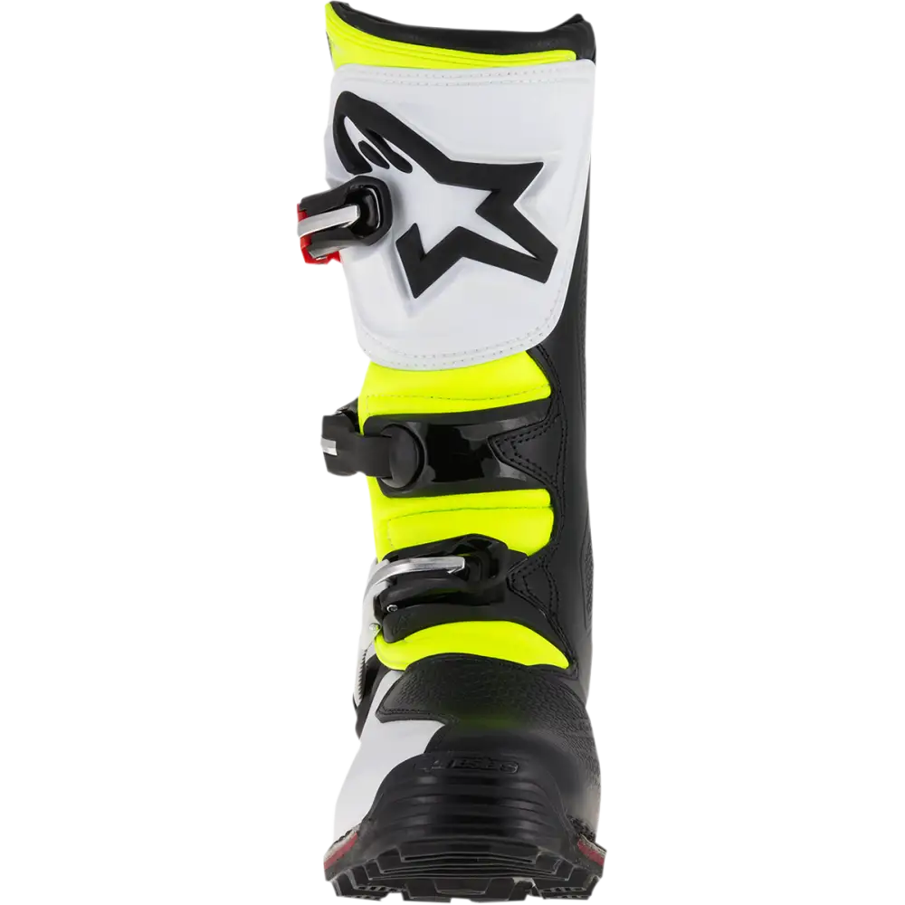 ALPINESTARS Tech-T Boots - White/Red/Yellow Fluorescent/Black - US 8 2004017-2351-8