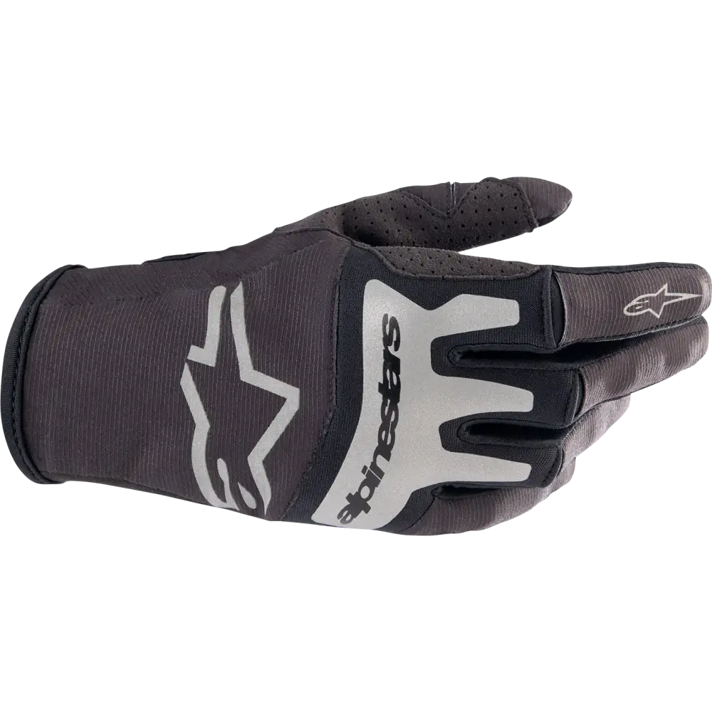 ALPINESTARS Techstar Gloves - Black/Brushed Silver - 2XL 3561023-1419-2X