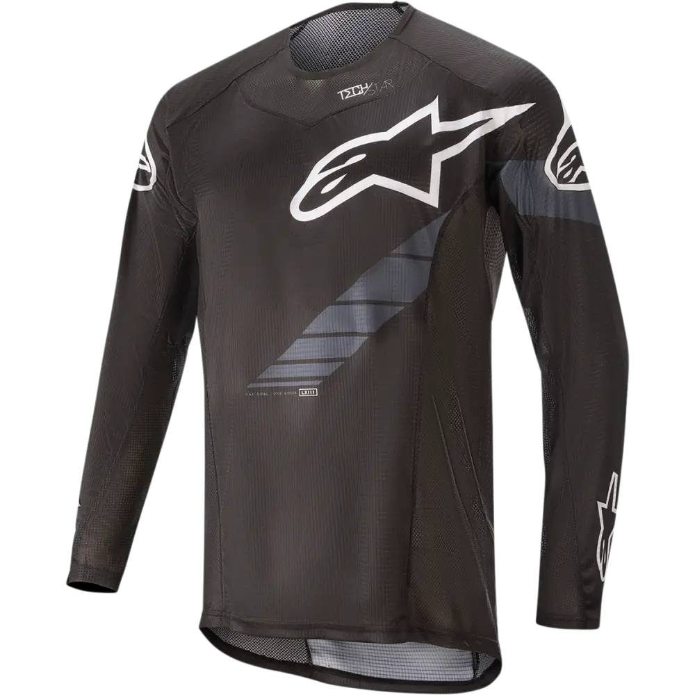 ALPINESTARS Techstar Long-Sleeve Jersey - Black/Gray - Medium 1760220-104-MD