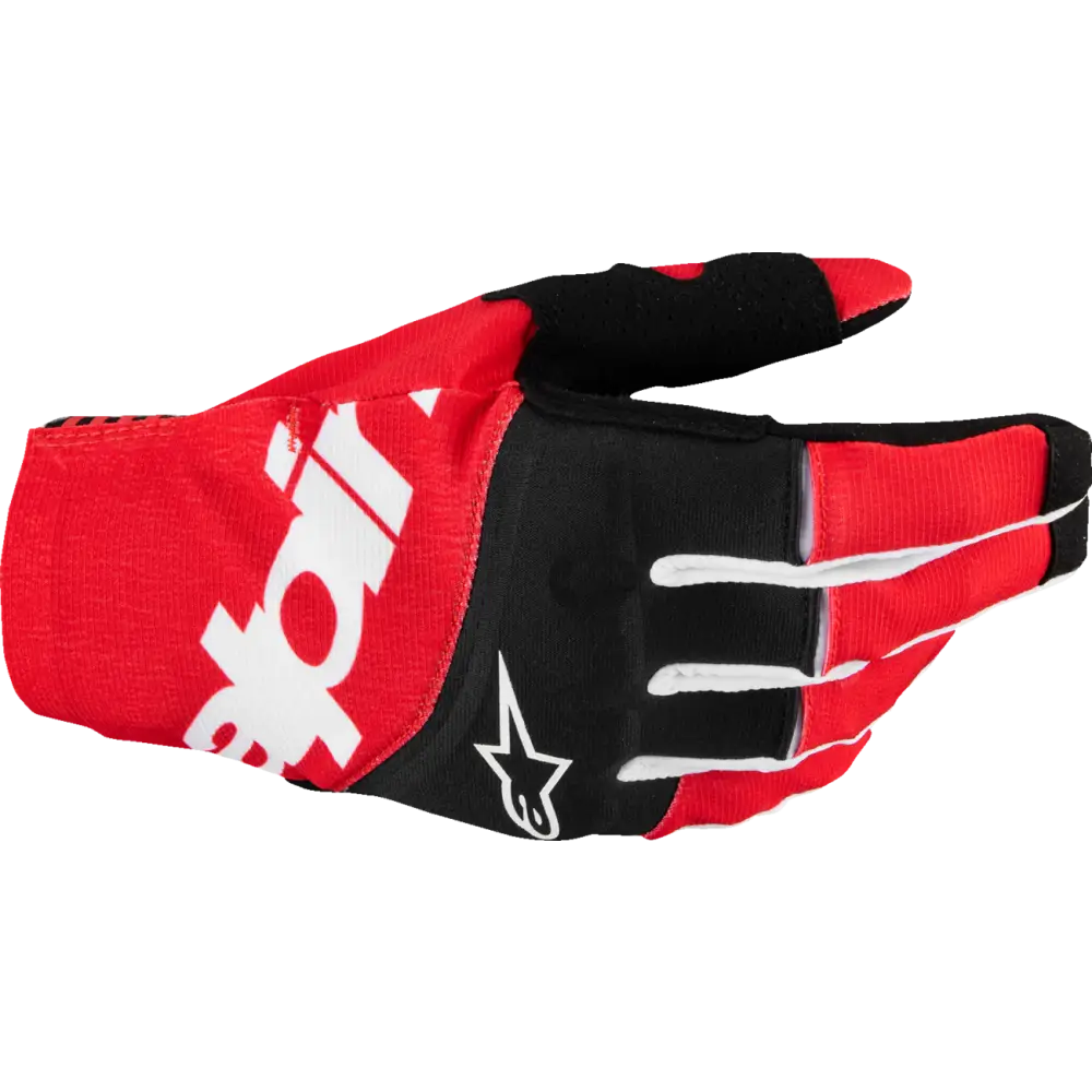 ALPINESTARS Techstar MX Gloves - Black/Bright Red - Small 3560125-1303-S
