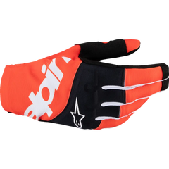 ALPINESTARS Techstar MX Gloves - Black/Hot Orange - Small 3560125-1041-S