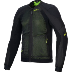 ALPINESTARS Troop-Air Jacket - Black/Fluo Yellow - Medium 3301225-168-M