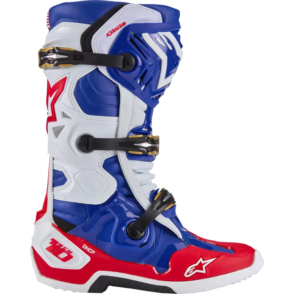 ALPINESTARS Union Tech 10 Boots - Red/White/Blue - US 12 2010020-3372-12