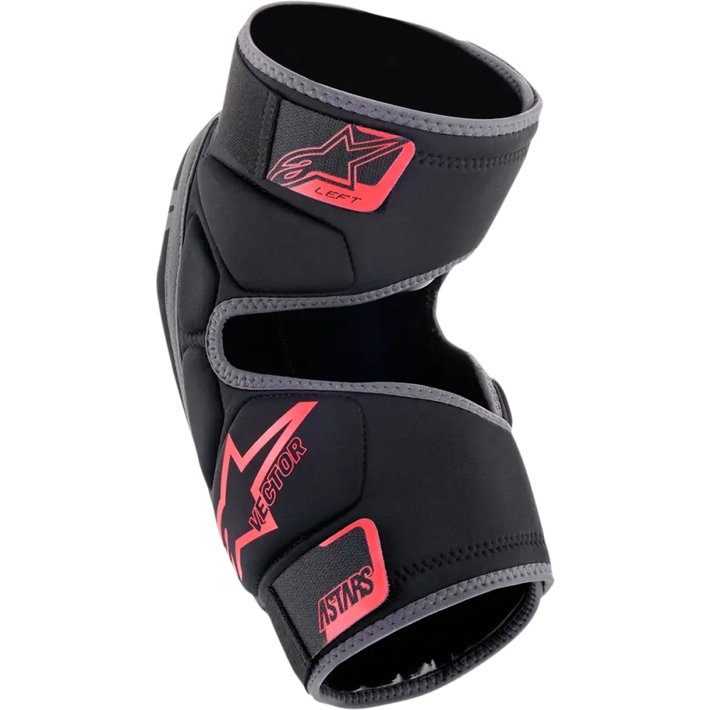 ALPINESTARS Vector Knee Guards - Black/Anthracite/Red - L/XL 1650621-1036L/X