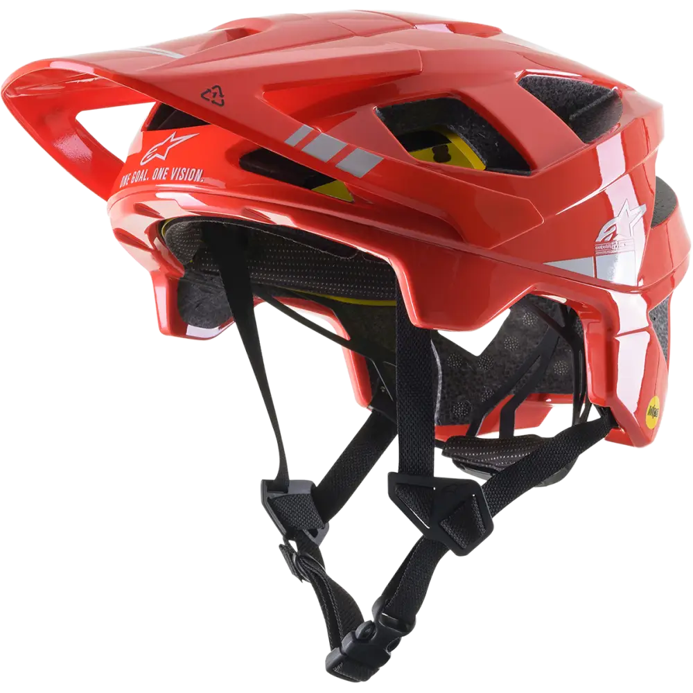 ALPINESTARS Vector Tech Helmet - Bright Red/Light Gray Glossy - MIPS? - Medium 8700721-3199-MD