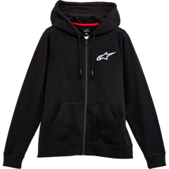 ALPINESTARS Women's Ageless Zip Hoodie - Black/White - Medium 1232518001020M