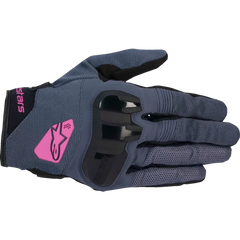 ALPINESTARS Women's Chrome Gloves - Asphalt Black/Purple - Small 3580425-9227-S
