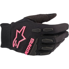 ALPINESTARS Women's Stella Full Bore Gloves - Black/Fluo Pink - Small 3583622-1390-S