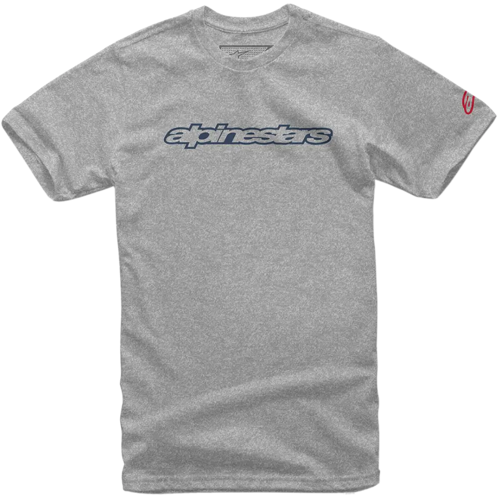 ALPINESTARS Wordmark T-Shirt - Heather Gray/Navy/Red - Medium 103672015-1713M