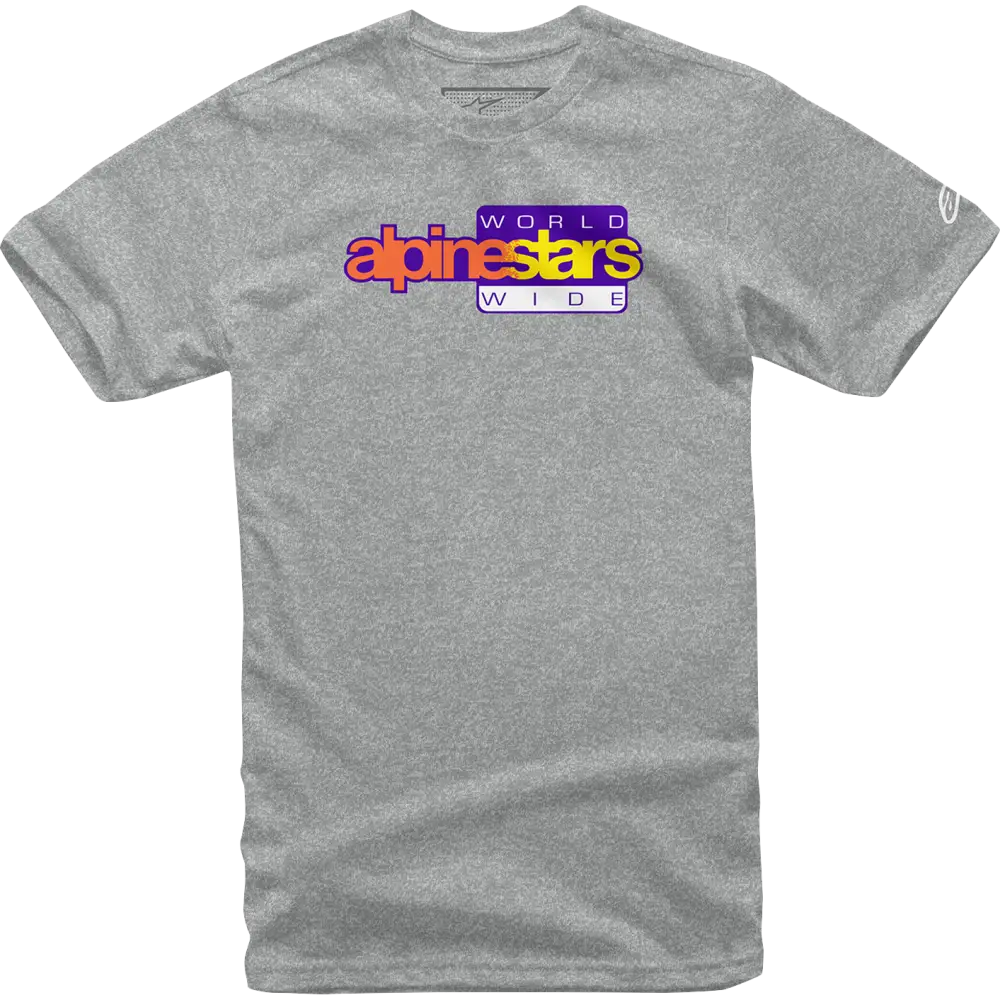 ALPINESTARS World Wide Again T-Shirt - Heather Gray - Large 1232-722361026L