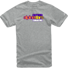 ALPINESTARS World Wide Again T-Shirt - Heather Gray - Large 1232-722361026L