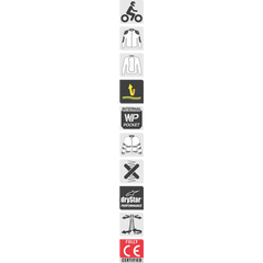 ALPINESTARS Yaguara Drystar? Jacket - Black/Gray/Yellow - Large 3203218-1015-L