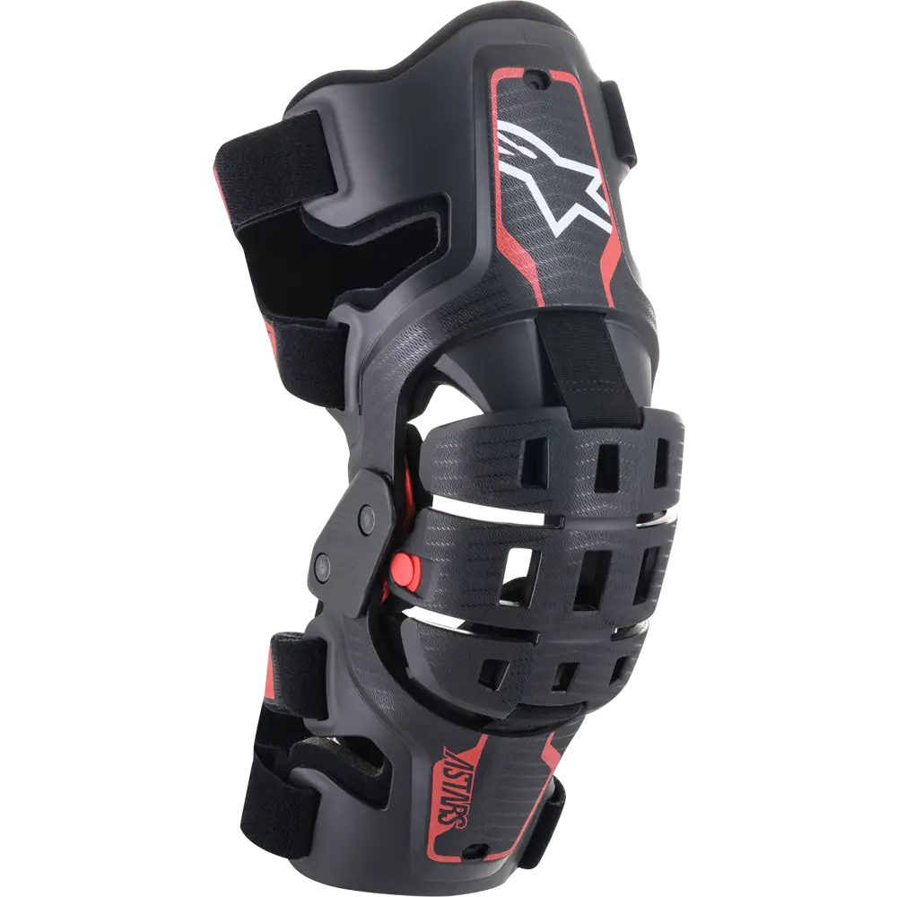 ALPINESTARS Youth Bionic 5S Knee Braces - Black/Red 6540520-13