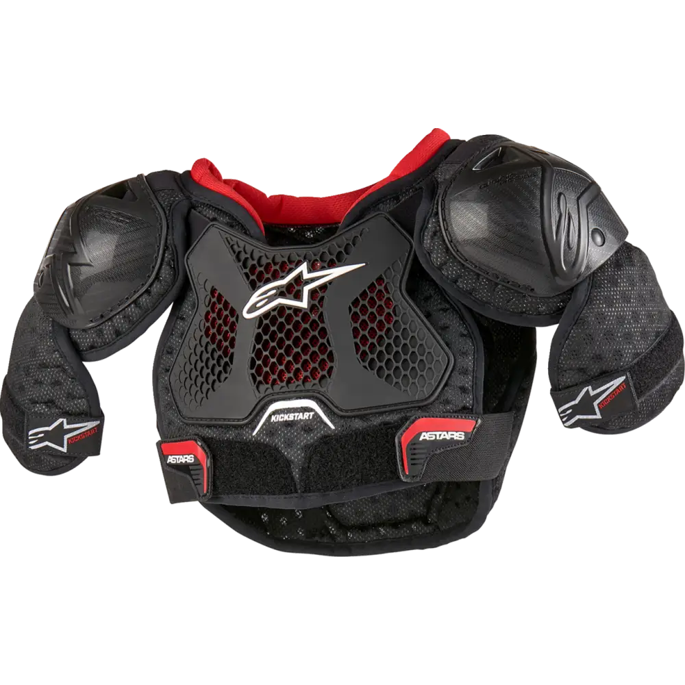 ALPINESTARS Youth Bionic Action Kickstart Chest Guard - Black/Red - 4/6 6740624-13-4/6