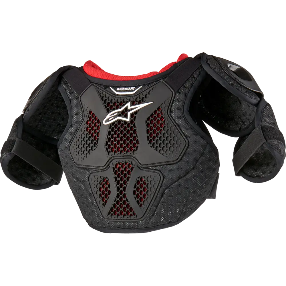 ALPINESTARS Youth Bionic Action Kickstart Chest Guard - Black/Red - 7/9 6740624-13-7/9