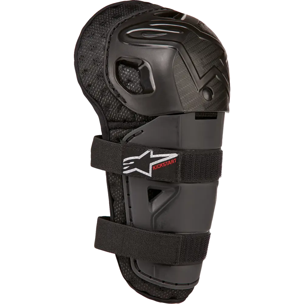 ALPINESTARS Youth Bionic Action Kickstart Guards - Knee - Black/Red 6540724-13-OS