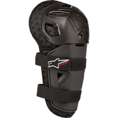 ALPINESTARS Youth Bionic Action Kickstart Guards - Knee - Black/Red 6540724-13-OS