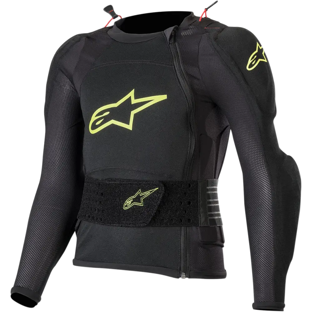 ALPINESTARS Youth Bionic Plus Protection Jacket - Black/Fluo Yellow - Large/XL 6545620-155-LXL