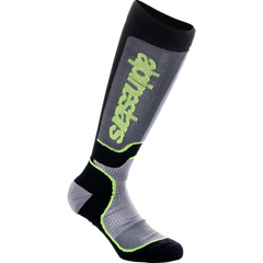 ALPINESTARS Youth MX Plus Socks - Black/Gray/Yellow - Medium/Large 4742324-175-ML