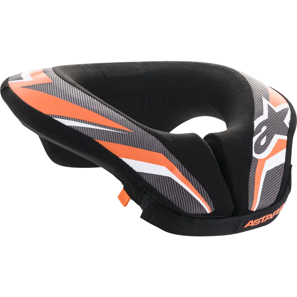 ALPINESTARS Youth Sequence Neck Roll - Black/Anthracite/Orange - S/M 6741018-148-SM