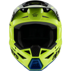 ALPINESTARS Youth SM3 Helmet - Radium - Gloss Yellow Fluo/Black/Blue - Large 8301825-5017-YL