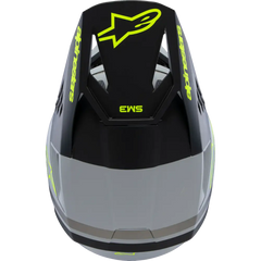 ALPINESTARS Youth SM3 Helmet - Radium - Matte Gray/Black/Yellow Fluo - Large 8301825-9510-YL