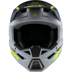 ALPINESTARS Youth SM3 Helmet - Radium - Matte Gray/Black/Yellow Fluo - Medium 8301825-9510-YM