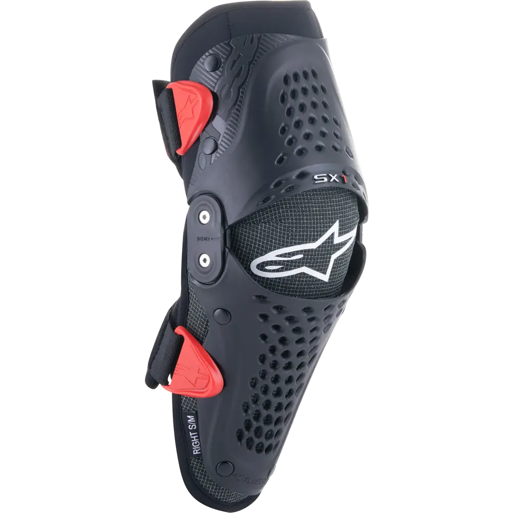 ALPINESTARS Youth SX-1 Knee Protectors - Black/Red - L/XL 6546319-13-LXL