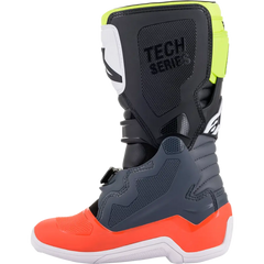 ALPINESTARS Youth Tech 7S Boots - Black/Gray/Red/White/Yellow - US 3 2015017-9058-3