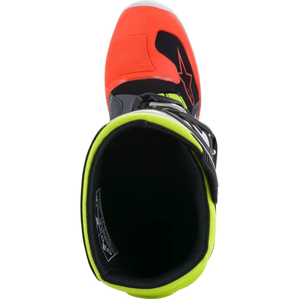 ALPINESTARS Youth Tech 7S Boots - Black/Gray/Red/White/Yellow - US 3 2015017-9058-3