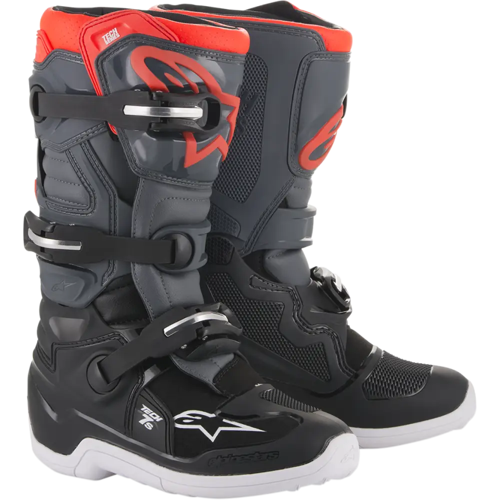 ALPINESTARS Youth Tech 7S Boots - Black/Gray - US 5 201501711335