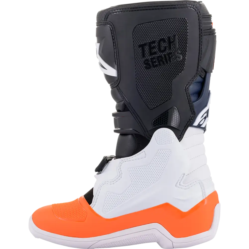 ALPINESTARS Youth Tech 7S Boots - Black/Orange/White - US 3 2015017-1241-3