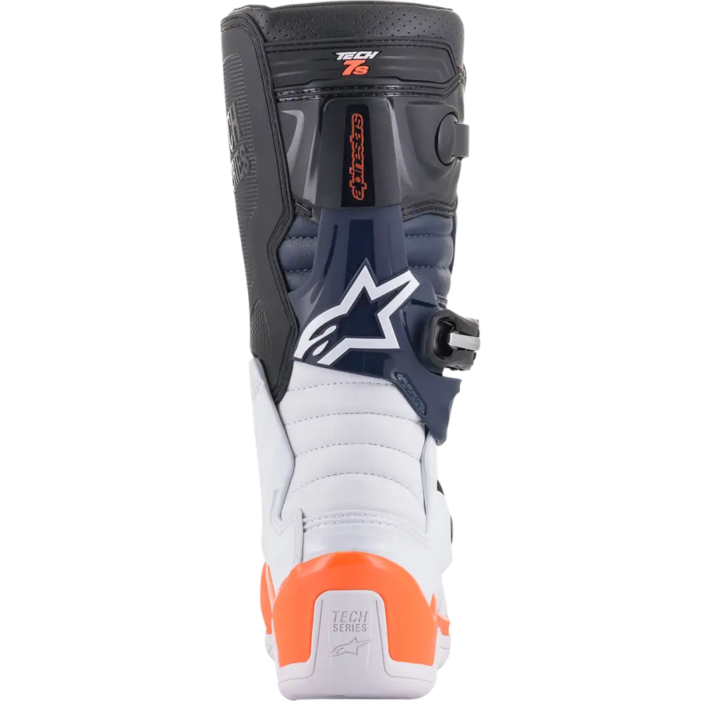 ALPINESTARS Youth Tech 7S Boots - Black/Orange/White - US 7 2015017-1241-7