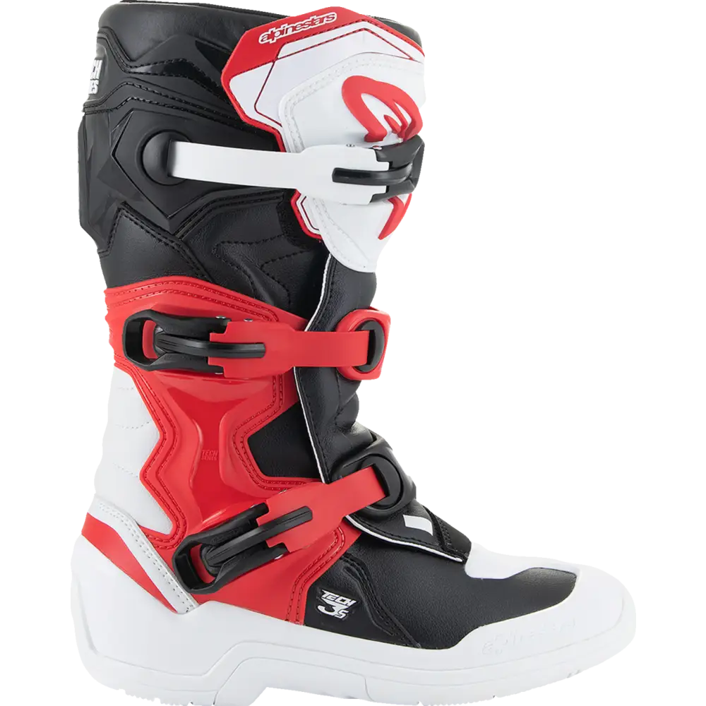 ALPINESTARS Youth Tech3S Boots - White/Black/Red - US 2 2014024-2030-2