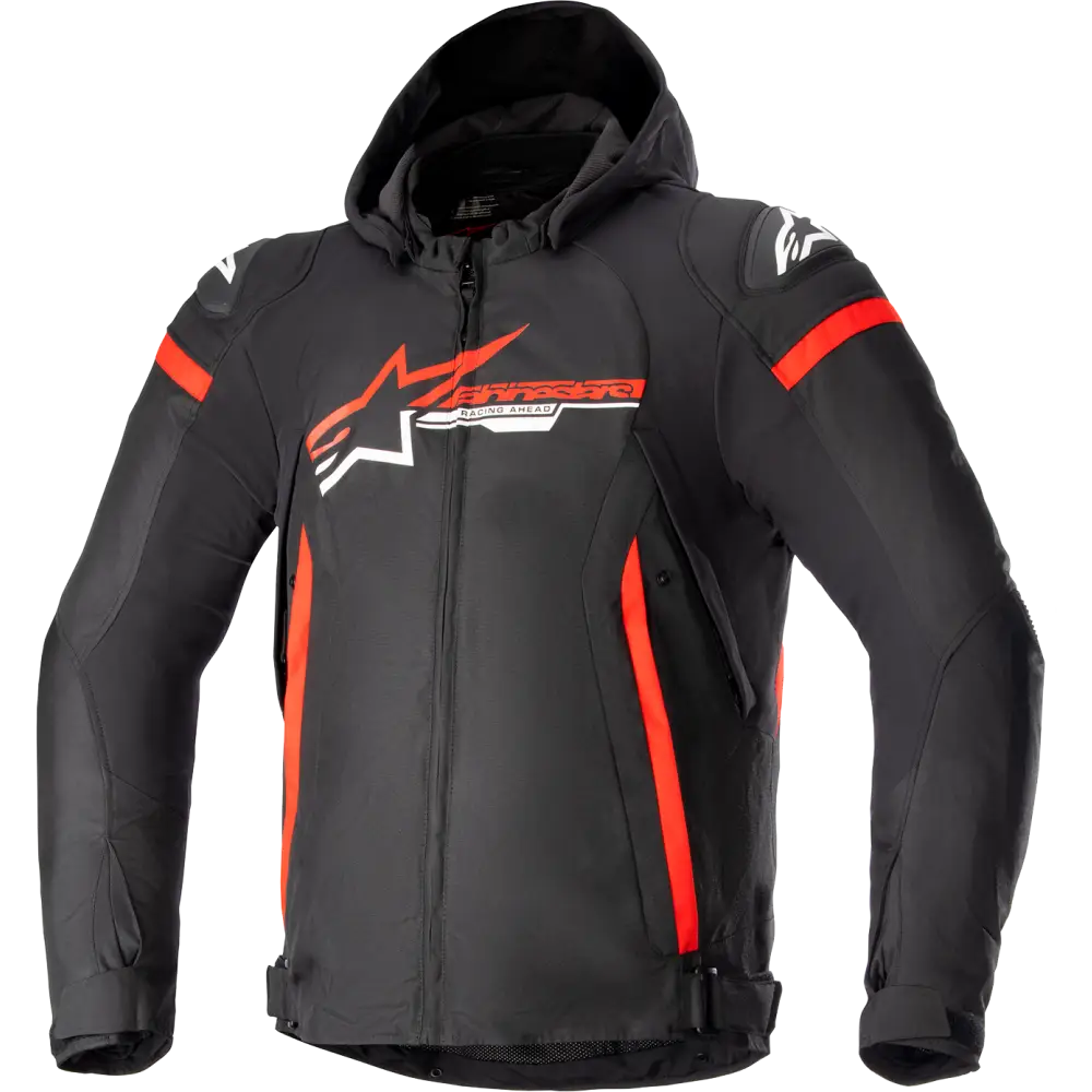 ALPINESTARS Zaca Waterproof Jacket - Black/Bright Red/White - Small 3206423-1342-S