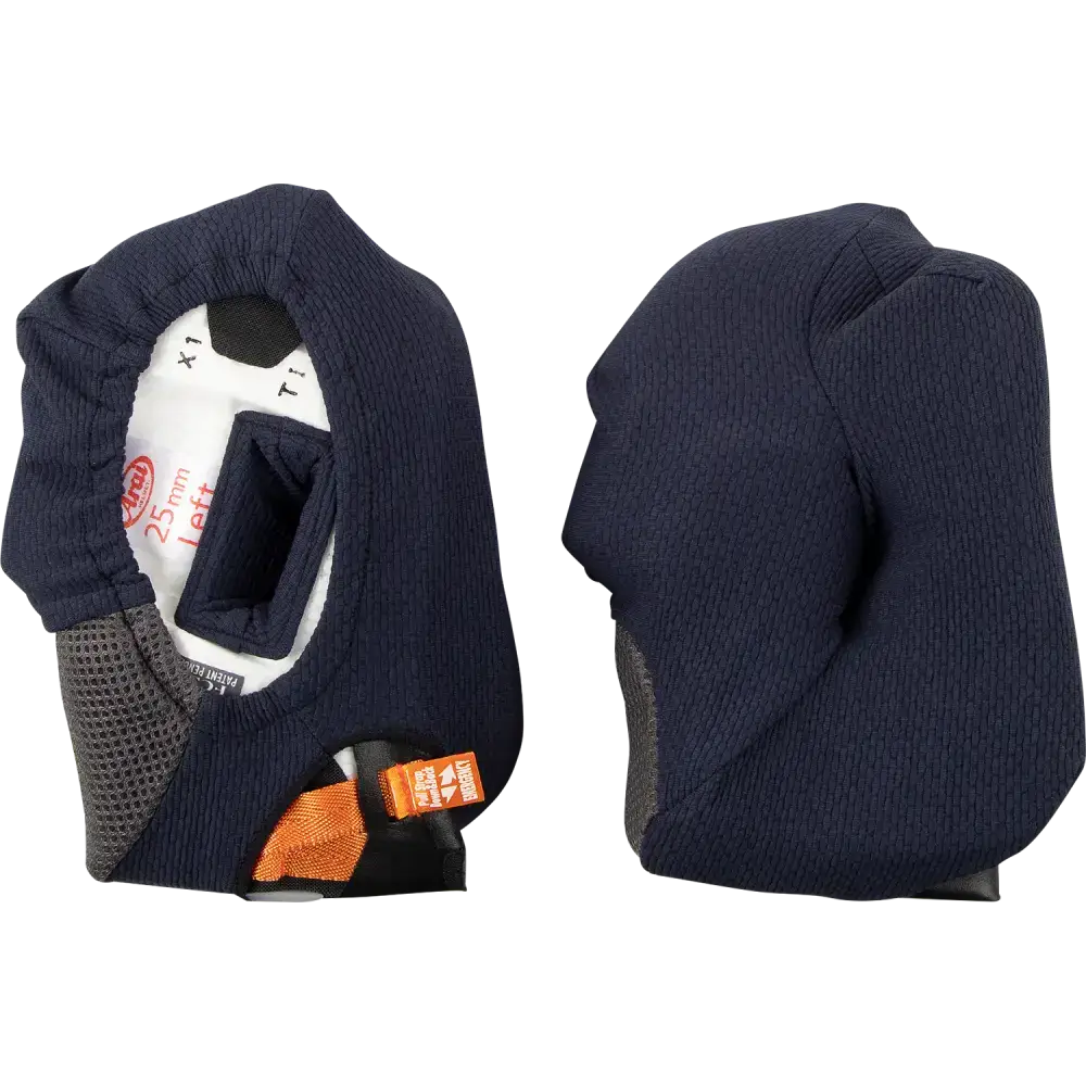 ARAI HELMETS Corsair-X/Quantum-X/Signet-X Cheek Pads - 25 mm 05-5700