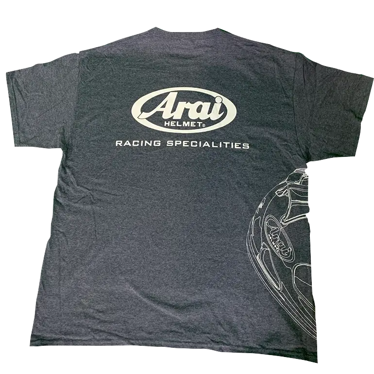 ARAI HELMETS Arai Helmet T-Shirt - Dark Heather Gray - Large 121565