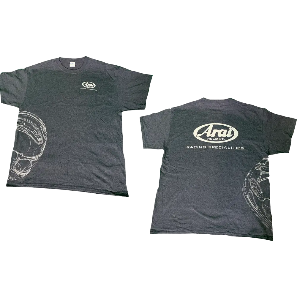 ARAI HELMETS Arai Helmet T-Shirt - Dark Heather Gray - Large 121565