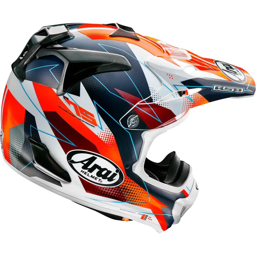 ARAI HELMETS VX-Pro4 Helmet - Resolute - Red - Large 0110-8480 - Offroad Full Face 1 Pc Adult Helmet